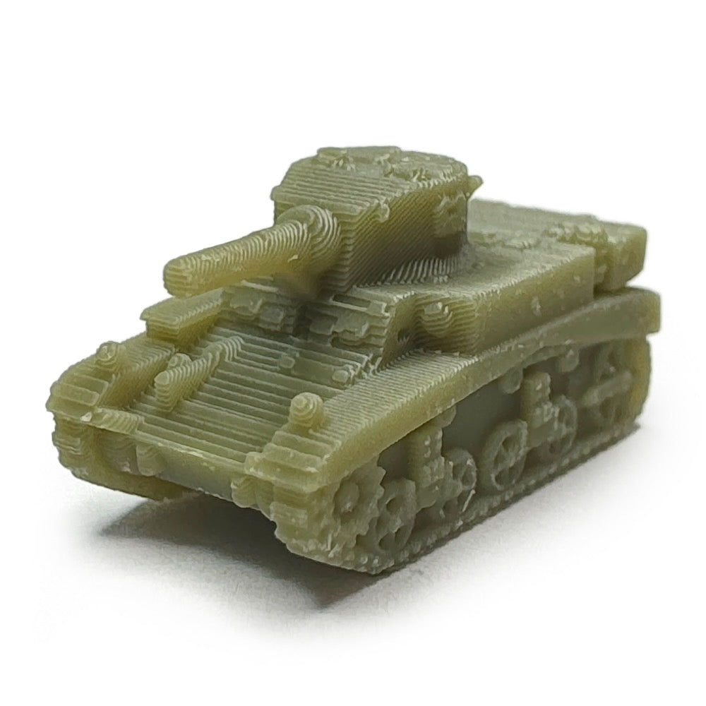 U.S. M3A1 Stuart Light Tank WW2 (3D Printed) x5