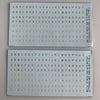 BR-112 Decal Sheet, British WWII 1/300th aircraft, 24" lettering in Sky and Medium Grey