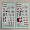 FR-100 Decal Sheets, French Insignia, 1/76-1/300, 6mm-20mm Aircraft & Armor