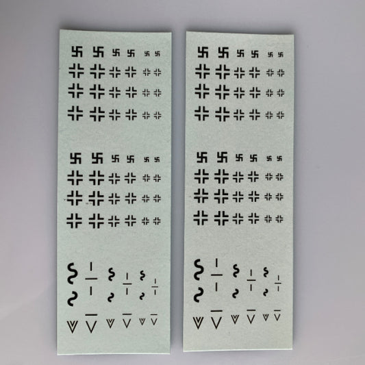 GR-101 Decal Sheet, Germany Staffe/Staff & Late war Nightfighter insignia