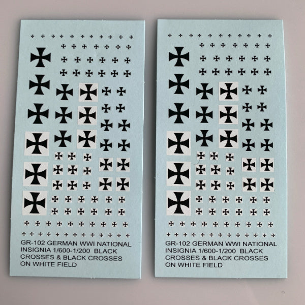 Germany Decal Sheet (GR-102) WW1 Insignia