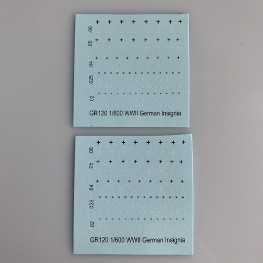 GR-120 Decal Sheet, German Crosses & Swastikas