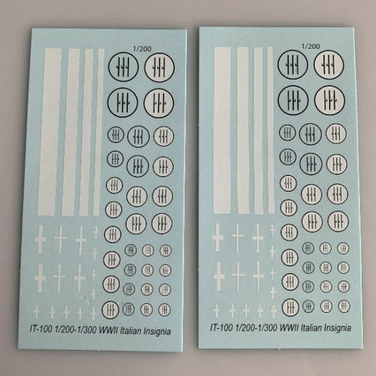 IT-100 Decal Sheet, Italian Insignia (Fascist) Aircraft Decal Sheet
