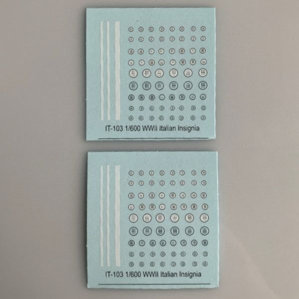 IT-103 Decal Sheets, Italian Insignia (Fascist)