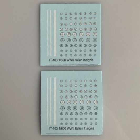 IT-103 Decal Sheets, Italian Insignia (Fascist)