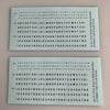 LB-101 Decal Sheet, Black Letter & Single Digit Numbers US Army & Airforce
