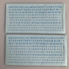LL-100 Decal Sheets, Blue Lettering, All scales