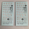 MI-100 Decal Sheet, Misc. Markings, Pool Balls, Dice, Cards, etc