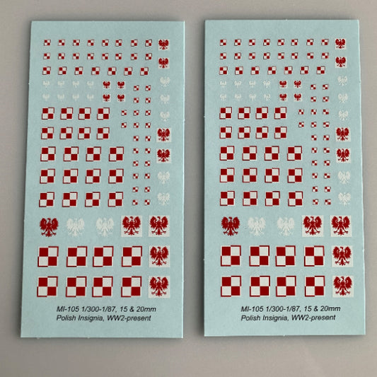MI-105 Decal Sheet, Polish Insignia
