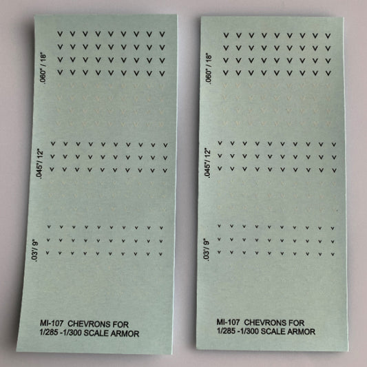 MI-107 Decal Sheet, Chevrons for Armor