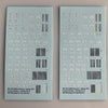 MI-109 Decal Sheet, CMotor transport and AFV license numbers