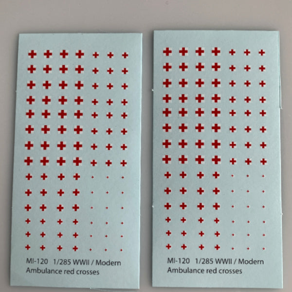 Mi-120 Decal Sheets, Ambulance Red Cross