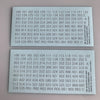 NB-103 Decal Sheets, White Outline, Black Center