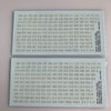 NB-104 Decal Sheets, Black Lettering with Outline