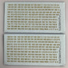 NY-101 Decal Sheet, AFV Numbers. Black outline, yellow center