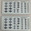 US-116 Decal Sheets, 1/200, 1/285, U.S. Bomber Insignia
