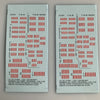 US-138 Decal Sheets, WW2 Red / white tail stripes for Aircraft