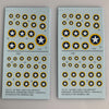 US-141 Decal Sheet, US WW2 white star/ blue field / yellow surround