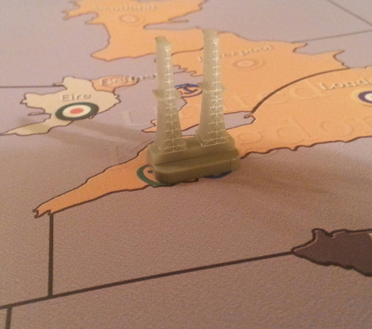 British Radar Tower Unassembled (3D Acrylic) xONE