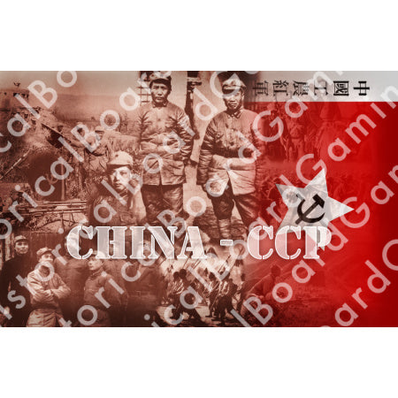 HBG Battle Labels-Communist China Montage w/ Flag