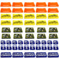 Markers Base Set (Global War 1936) 108/set