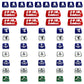 Markers Base Set (Global War 1936) 108/set