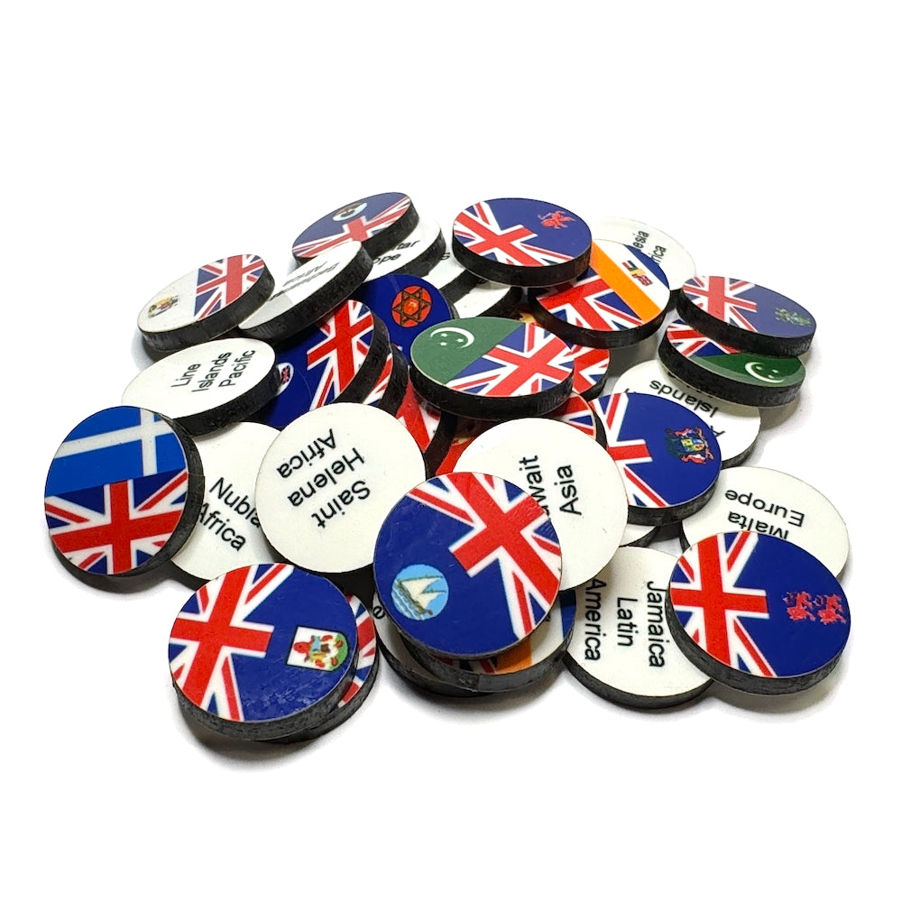British Colonies Marker Set (Global War 1936 Expansion) 40/set