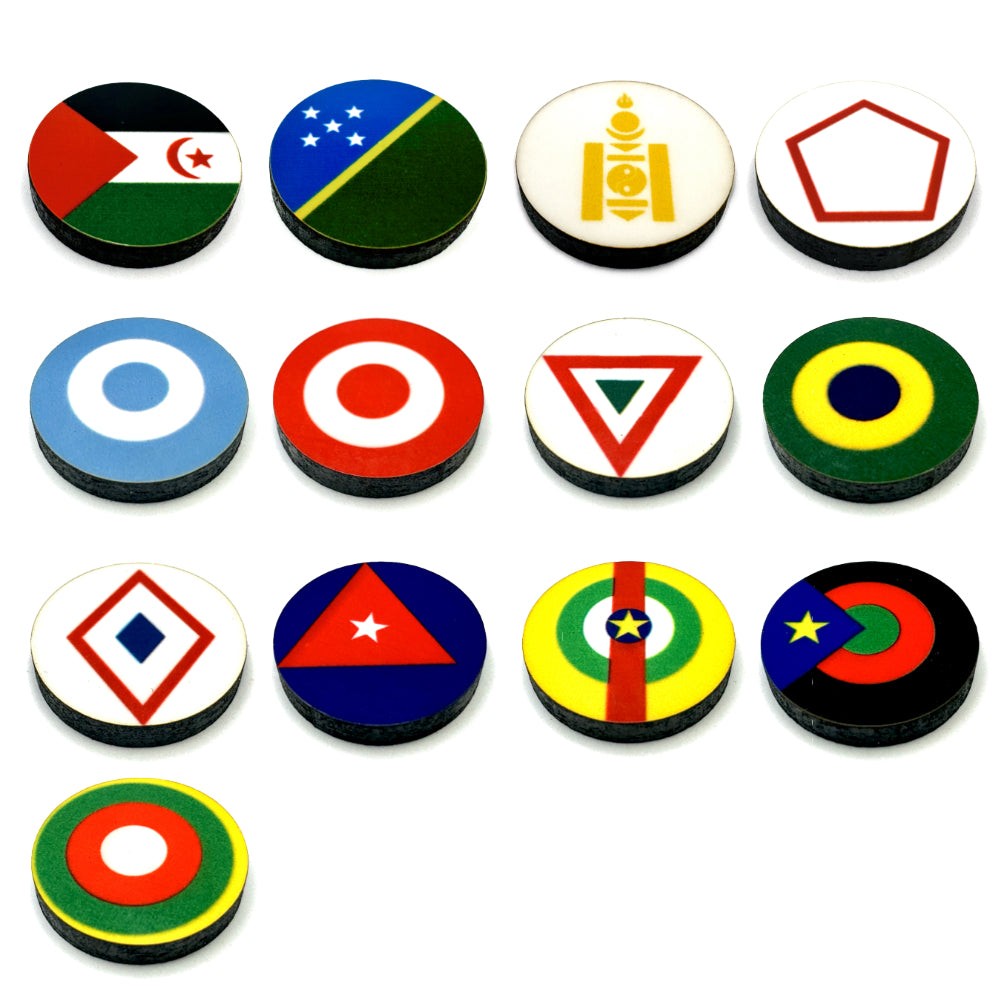 Neutral-Countries Markers Set (GW2025) 19/set