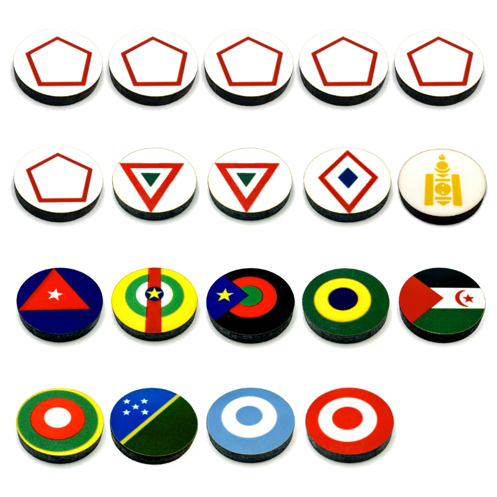 Neutral-Countries Markers Set (GW2025) 19/set