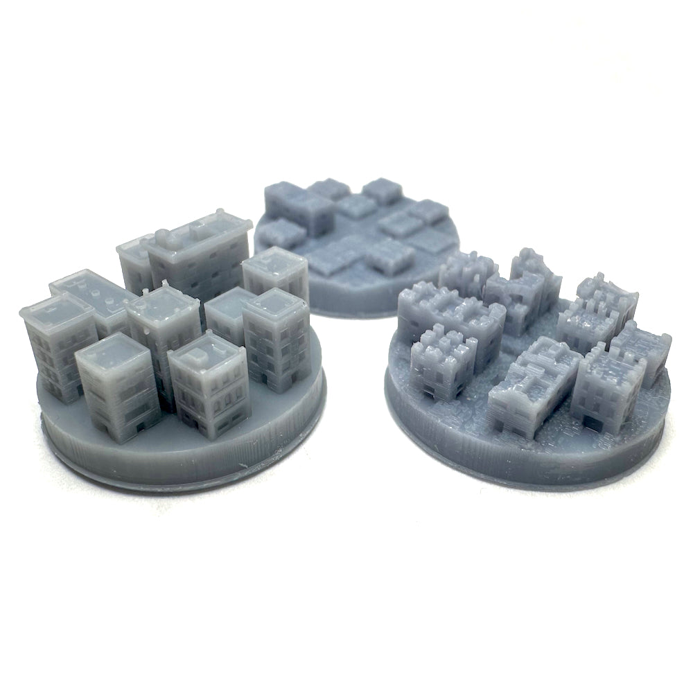 City Markers (3D Printed) x5