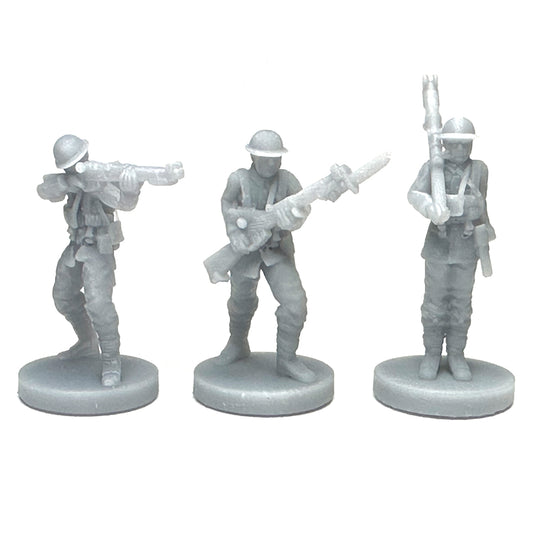 British WW1 Soldier (3D Printed) x5