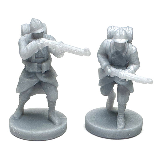 WW1 French Soldier (3D Printed) x5