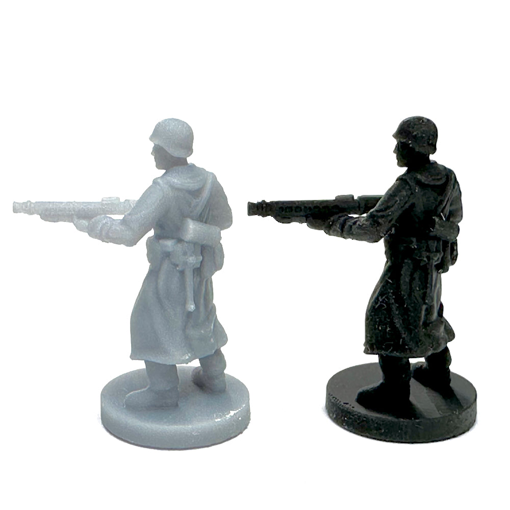 German Soldier in Greatcoat w/ MG42 (3D Printed) x5