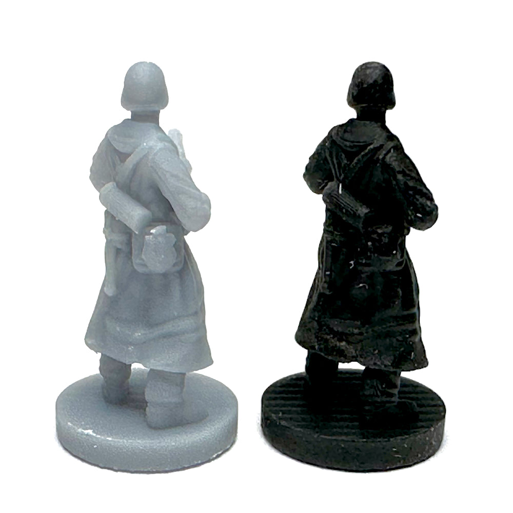 German Soldier in Greatcoat w/ MG42 (3D Printed) x5