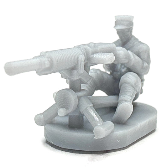 WW1 Japanese Soldier w/Heavy Machine Gun (3D Printed) x5