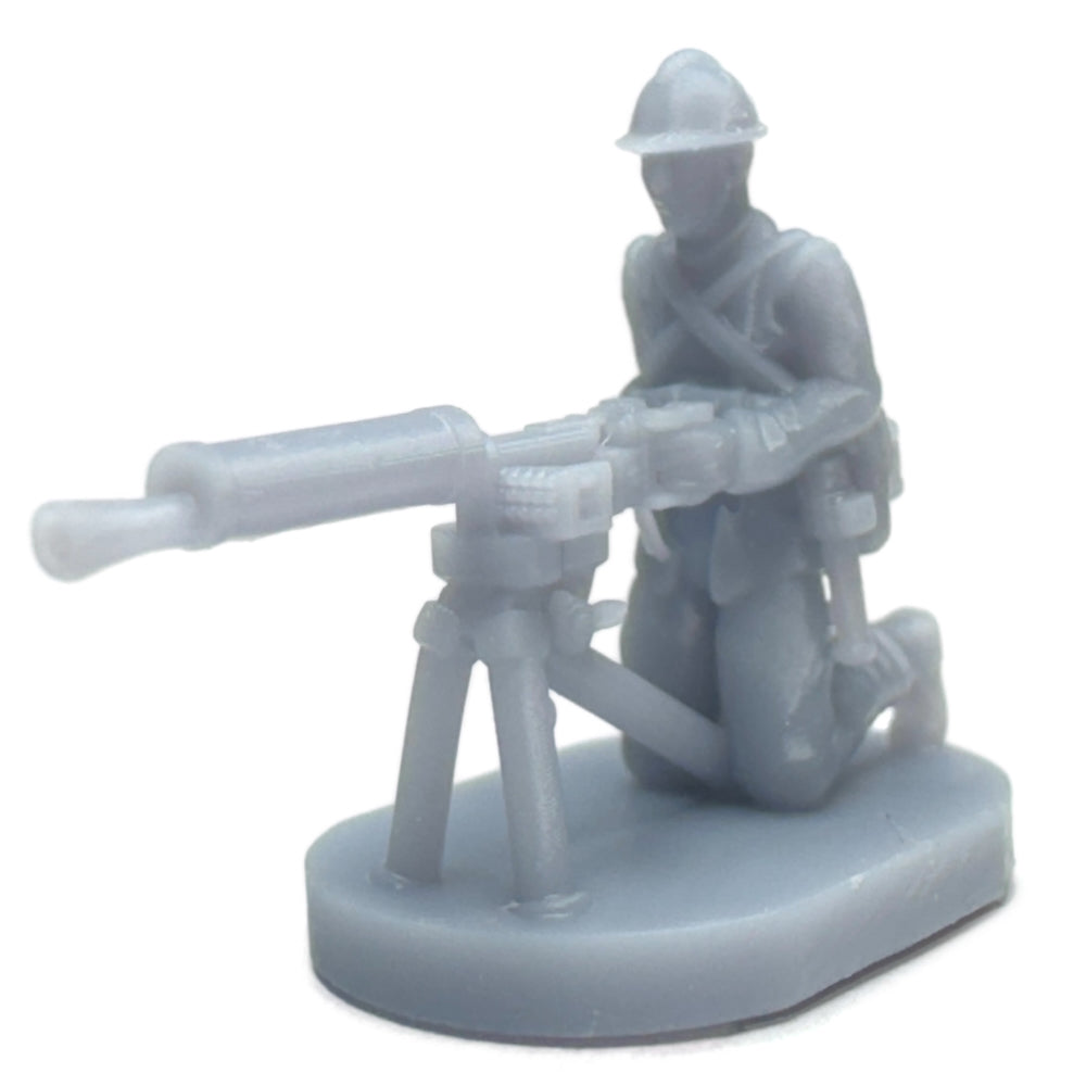WW1 Italian Soldier w/Heavy Machine Gun (3D Printed) x5
