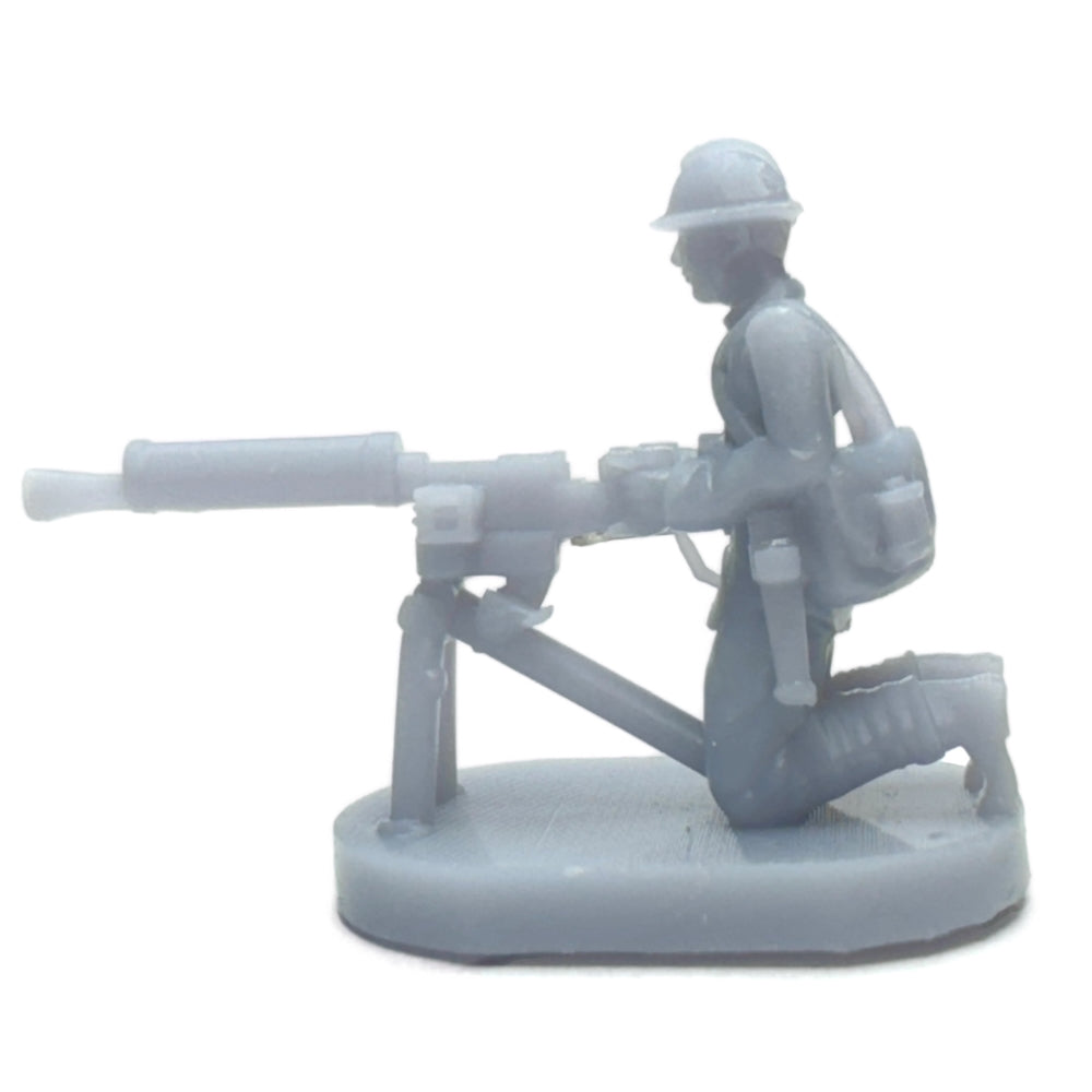 WW1 Italian Soldier w/Heavy Machine Gun (3D Printed) x5