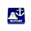 In Port Acrylic Marker 1/2" Blue UV Printed Game Token (x10)
