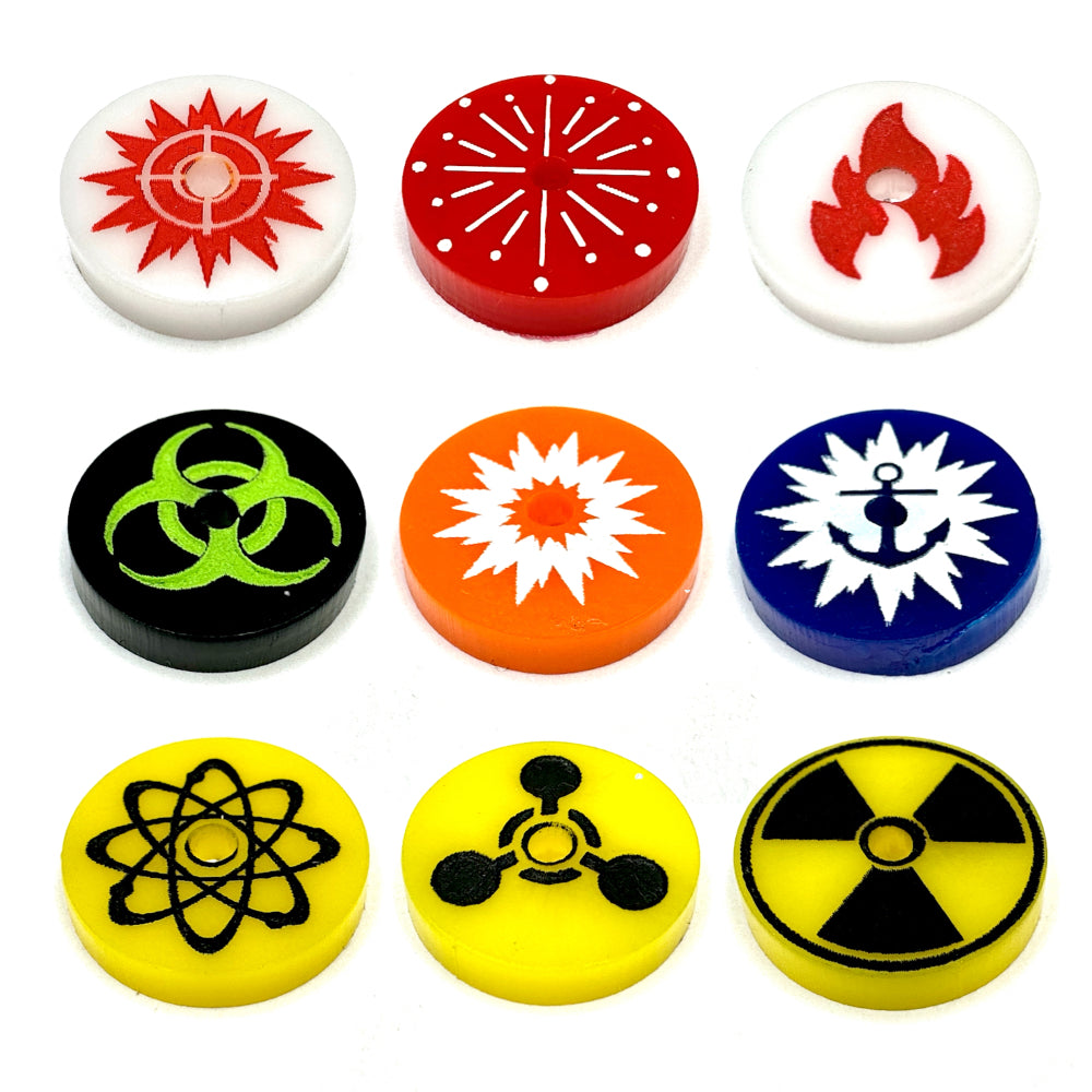 Warhead Markers (Acrylic) (GW2025) x5
