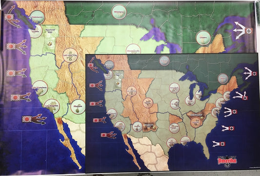"Amerika" Custom Vinyl Map