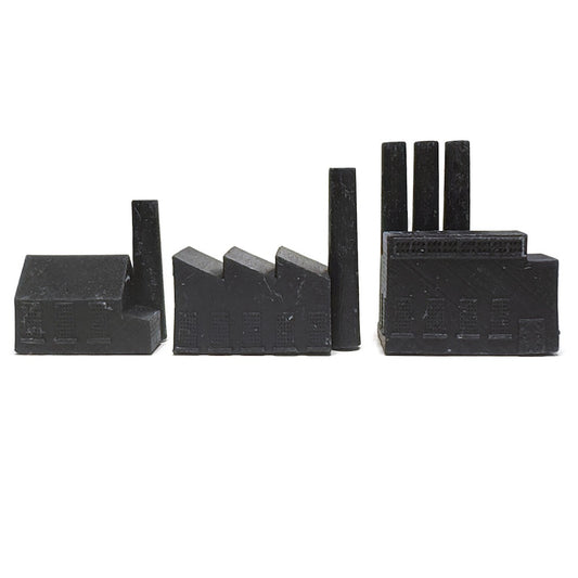 Minor, Medium, Major Factory (3D Printed) x5 (Black)