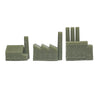 Minor, Medium, Major Factory (3D Printed) x5 (Olive Green)
