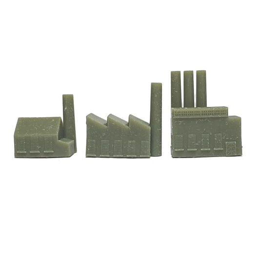 Minor, Medium, Major Factory (3D Printed) x5 (Olive Green)