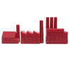 Minor, Medium, Major Factory (3D Printed) x5 (Red)