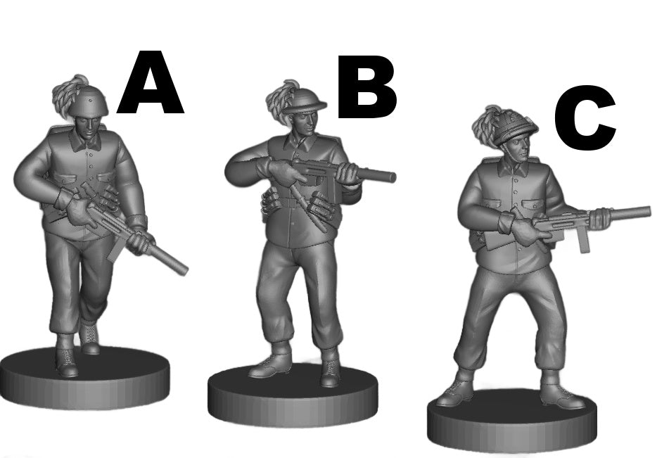 Italian Bersaglieri (3D Printed) x5