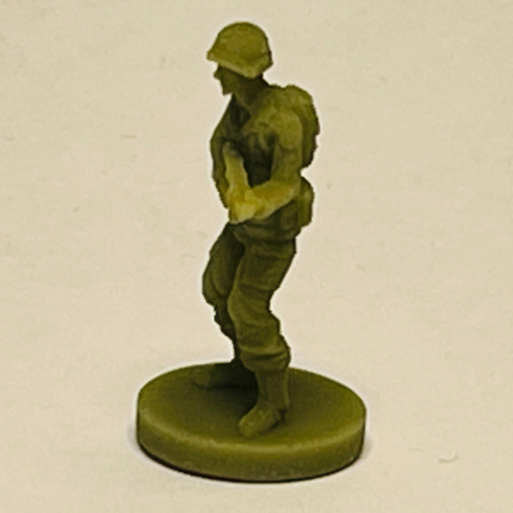 U.S. WW2 Soldier w/Machine Gun (3D Printed) x5