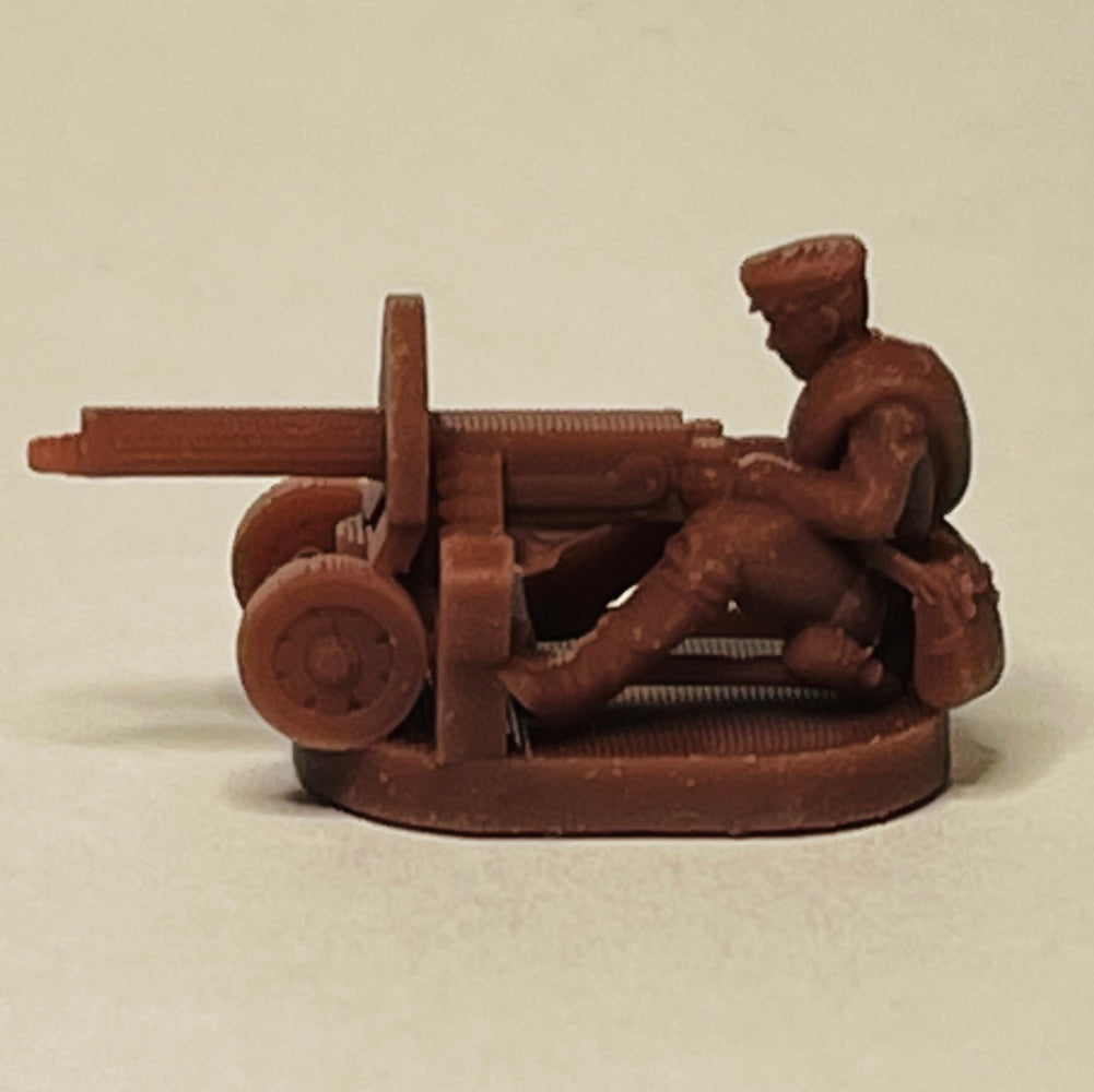WW1 Russian Soldier w/Heavy Machine Gun (3D Printed) x5