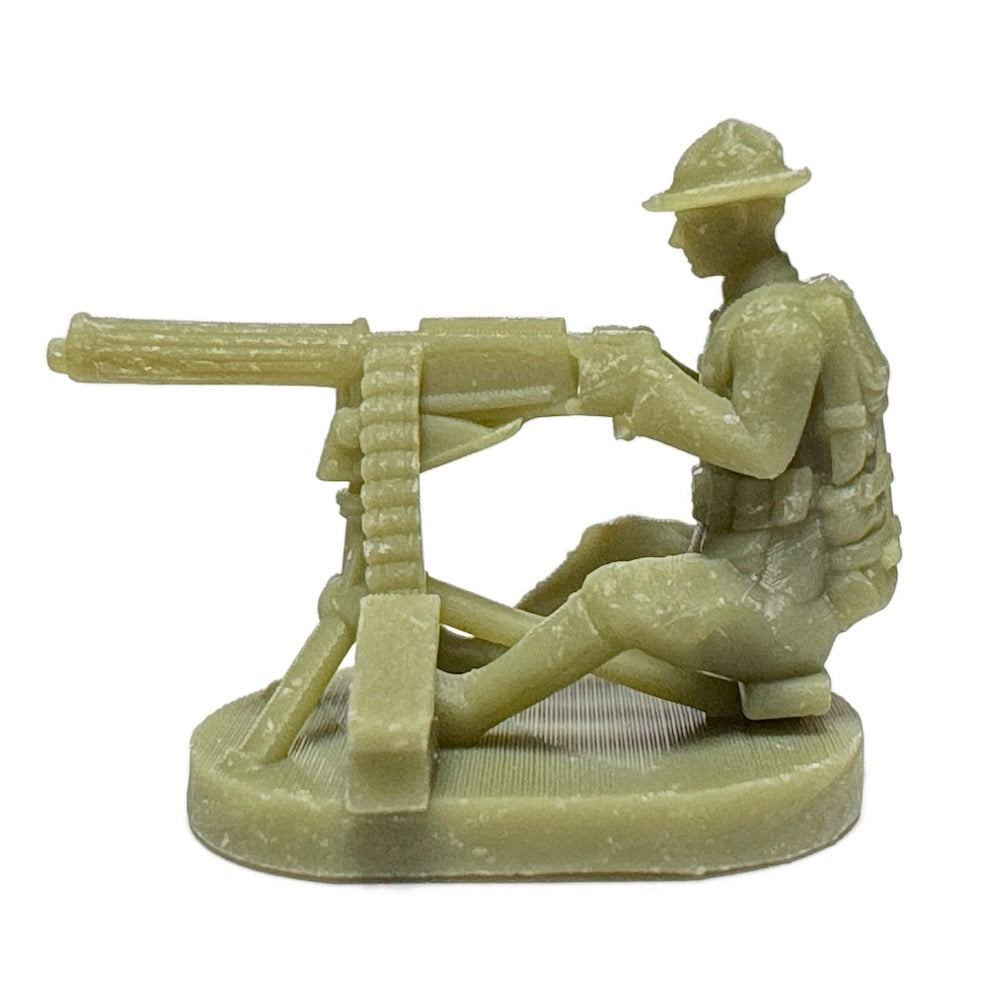 WW1 U.S. Soldier w/Heavy Machine Gun (3D Printed) x5