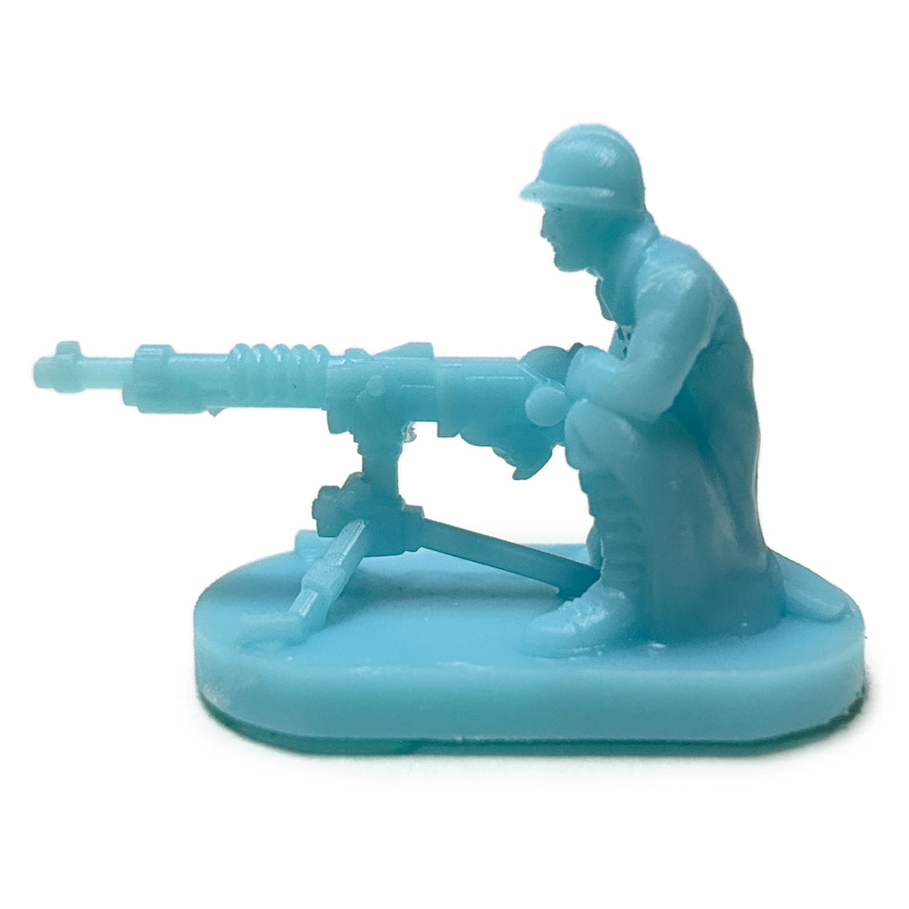 WW1 French Soldier w/Heavy Machine Gun (3D Printed) x5