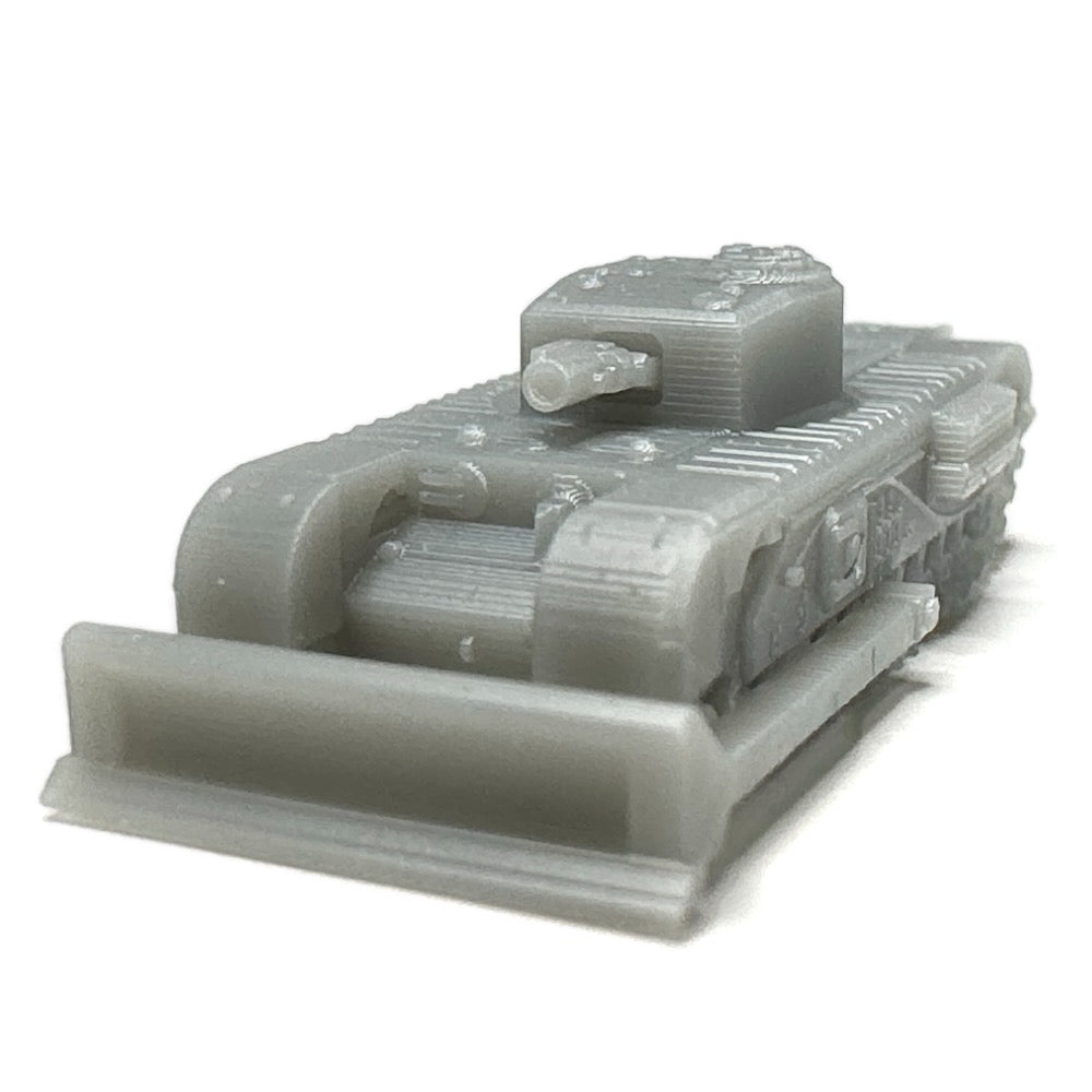 U.K. Churchill Heavy Tank- AVRE Petard-Dozer (3D Printed) x5